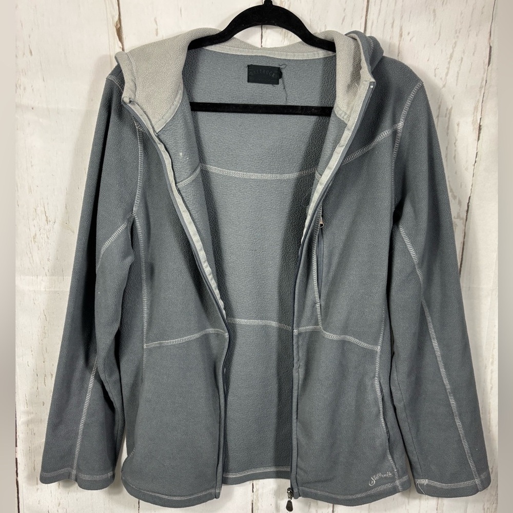 Saltrock Gray Fleece Hoodie Jacket Women’s Size M Zip up with Pockets